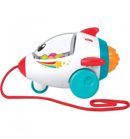 Mattel Fisher-Price GCV74 Игрушка-каталка ,,Веселая ракета'' Mattel Fisher-Price GCV74 Игрушка-каталка ,,Веселая ракета''