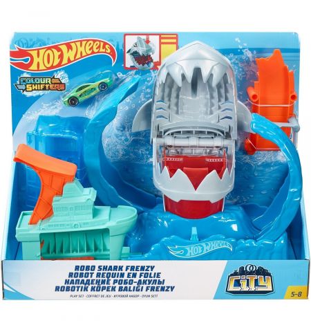Mattel Hot Wheels GJL12 Трек ,,Голодная Акула-робот'' Mattel Hot Wheels GJL12 Трек ,,Голодная Акула-робот''