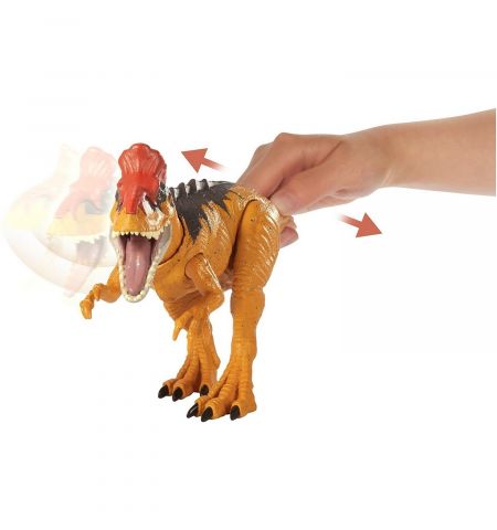 Mattel Jurassic World GJN64 Фигурка динозавра ,,Опасные противники Трицератопс&#x27;&#x27; со звуком