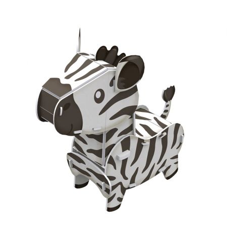 NORIEL NOR1191 - Мини пазл 3D "Зебра", 13 детелей