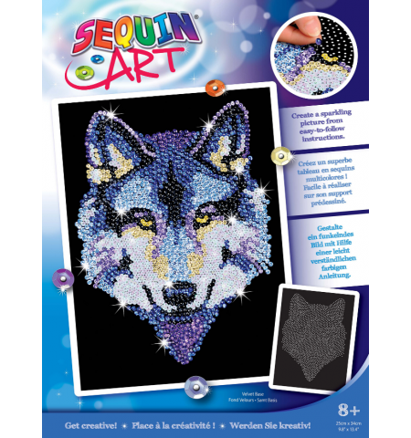 Sequin Art Original SQ1215 Набор для творчества из пайеток ,,Волк"