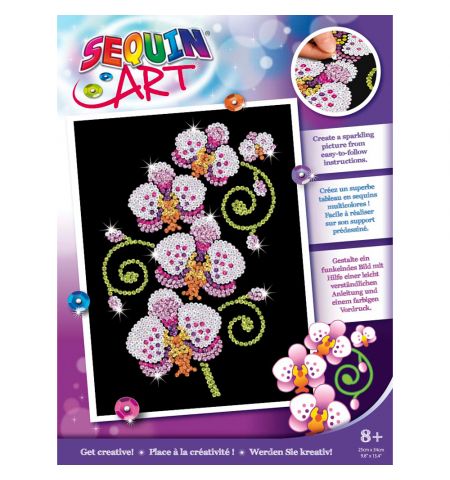Sequin Art Purple SQ1939 Набор для творчества из пайеток ,,Орхидея"