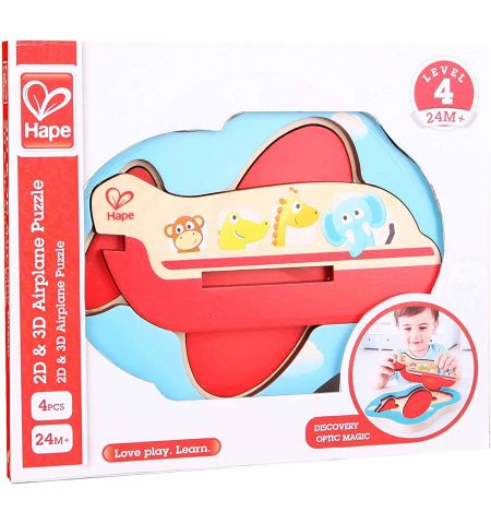 HAPE E1611A 3D Пазлы-сортер Airplane Puzzle Game