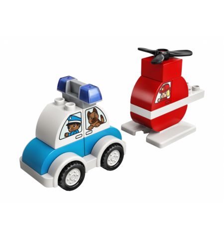 Lego Duplo 10957 Конструктор Мой первый пожарный вертолет и полицейский автомобиль