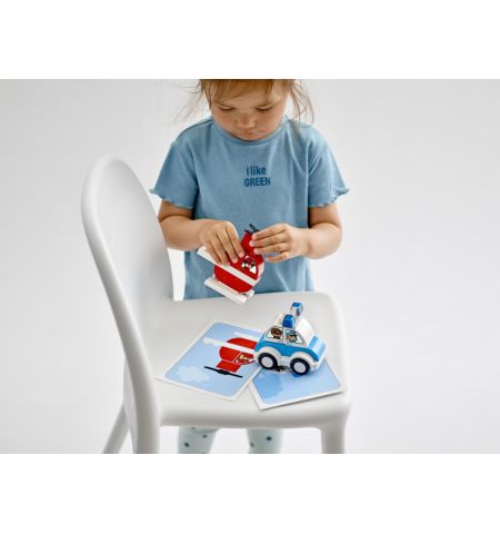 Lego Duplo 10957 Конструктор Мой первый пожарный вертолет и полицейский автомобиль