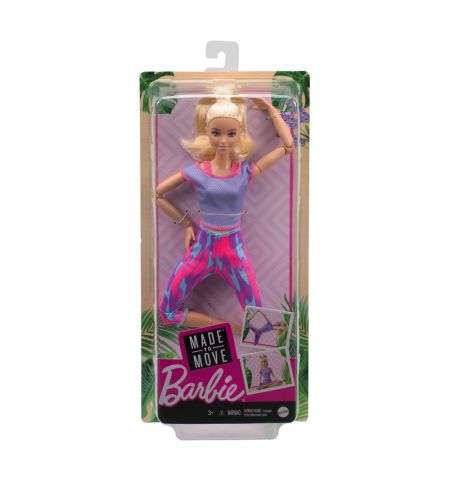 Mattel Barbie GXF04 Кукла Двигайся как я! Mattel Barbie GXF04 Кукла Двигайся как я!