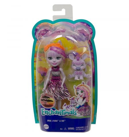 Mattel Enchantimals GTM27 Зейди Зебра и Реф Mattel Enchantimals GTM27 Зейди Зебра и Реф
