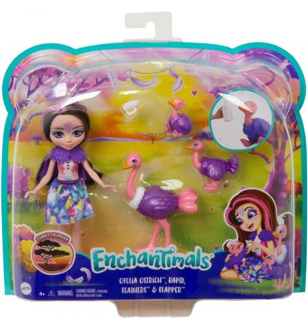 Mattel Enchantimals GTM32 Офелия Страусси с семьей Mattel Enchantimals GTM32 Офелия Страусси с семьей
