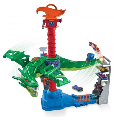 Mattel Hot Wheels GJL13 Воздушная атака дракона-робота Mattel Hot Wheels GJL13 Воздушная атака дракона-робота