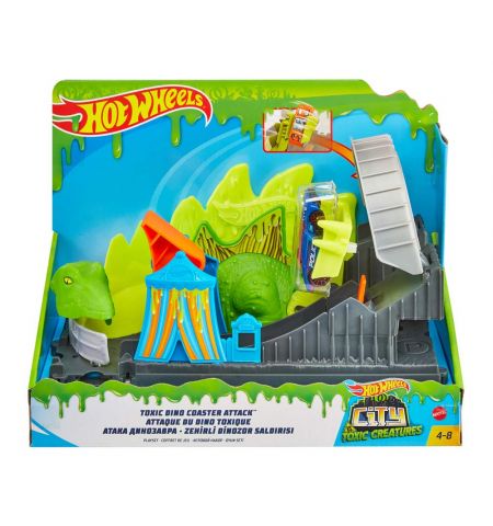 Mattel Hot Wheels GTT68 Игровой набор Атака Динозавра Mattel Hot Wheels GTT68 Игровой набор Атака Динозавра