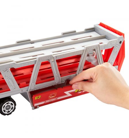 Mattel Matchbox GWM23 Пожарный грузовик-транспортер Дорожное приключение Mattel Matchbox GWM23 Пожарный грузовик-транспортер Дорожное приключение