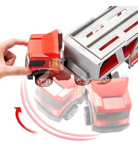 Mattel Matchbox GWM23 Пожарный грузовик-транспортер Дорожное приключение Mattel Matchbox GWM23 Пожарный грузовик-транспортер Дорожное приключение