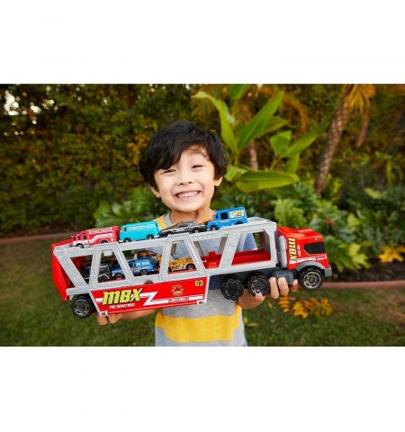 Mattel Matchbox GWM23 Пожарный грузовик-транспортер Дорожное приключение Mattel Matchbox GWM23 Пожарный грузовик-транспортер Дорожное приключение