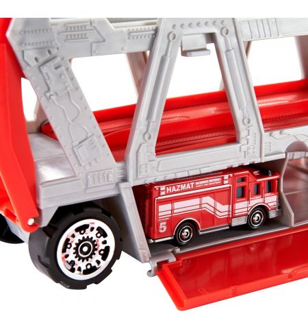 Mattel Matchbox GWM23 Пожарный грузовик-транспортер Дорожное приключение Mattel Matchbox GWM23 Пожарный грузовик-транспортер Дорожное приключение