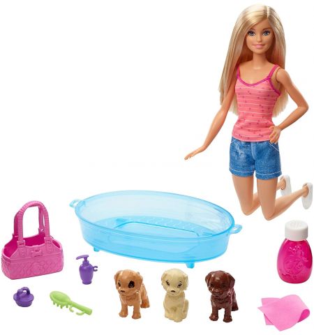 Mattel Barbie GDJ37 Игровой набор Puppy Bath Time
