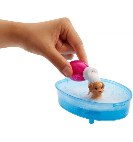 Mattel Barbie GDJ37 Игровой набор Puppy Bath Time Mattel Barbie GDJ37 Игровой набор Puppy Bath Time