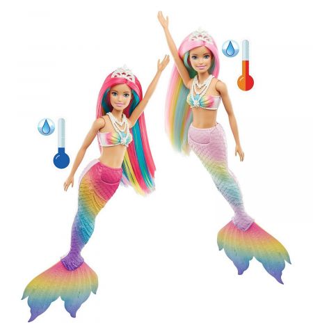 Mattel Barbie GTF89 Кукла Русалка Меняющая Цвет