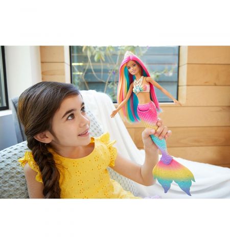 Mattel Barbie GTF89 Кукла Русалка Меняющая Цвет