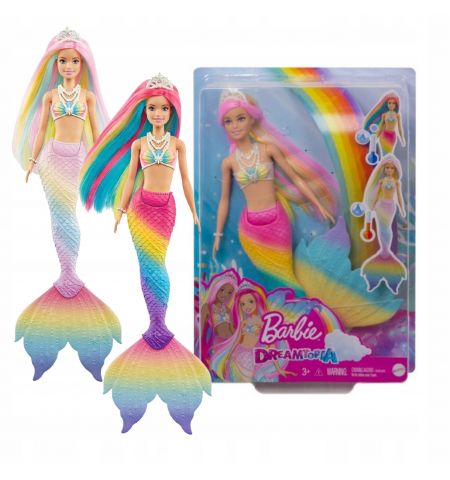 Mattel Barbie GTF89 Кукла Русалка Меняющая Цвет
