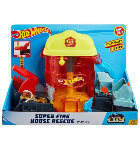 Mattel Hot Wheels GJL06 Игровой Набор Пожарная Суперстанция Mattel Hot Wheels GJL06 Игровой Набор Пожарная Суперстанция