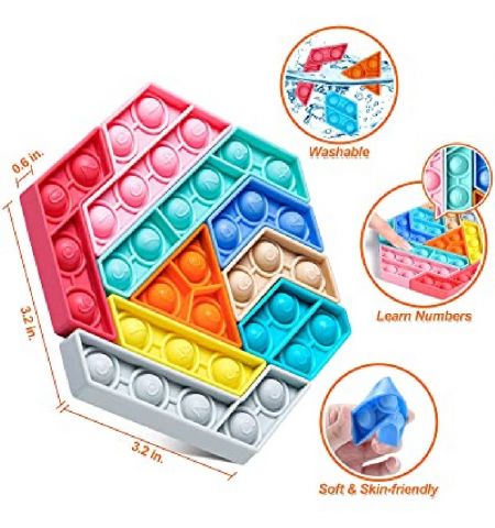 Pop It 61118 Игрушка Антистресс Octogon Puzzle Multicolor Pop It 61118 Игрушка Антистресс Octogon Puzzle Multicolor