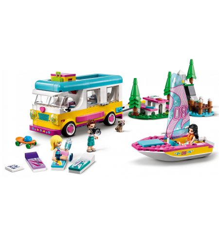 LEGO Friends 41681 Лесной дом на колесах и парусная лодка