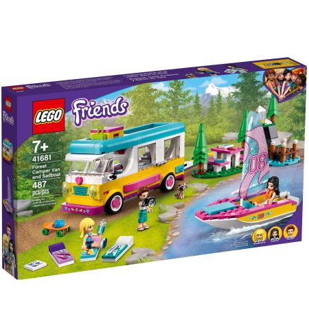 LEGO Friends 41681 Лесной дом на колесах и парусная лодка