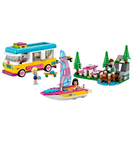 LEGO Friends 41681 Лесной дом на колесах и парусная лодка