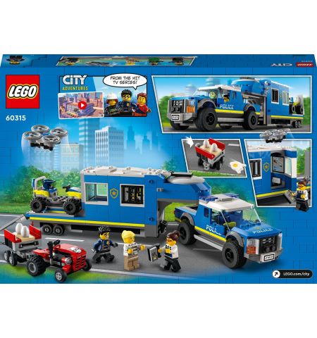Lego City 60315 Конструктор Полицейский мобильный командный трейлер