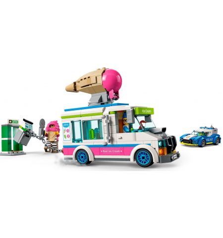 Lego City 60314 Конструктор Погоня полиции за грузовиком с мороженым