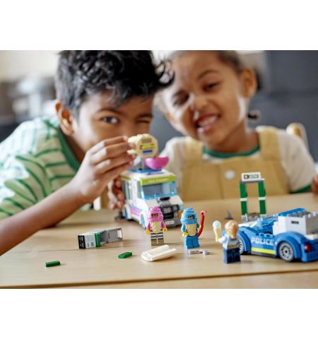 Lego City 60314 Конструктор Погоня полиции за грузовиком с мороженым