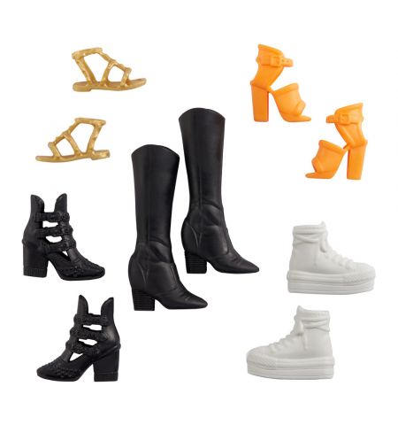 Barbie GWB14 Набор обуви для прогулок 5 пар