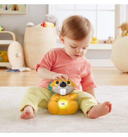 Fisher Price Linkimals GXD83 Интерактивная развивающая игрушка Веселый Бобер Fisher Price Linkimals GXD83 Интерактивная развивающая игрушка Веселый Бобер