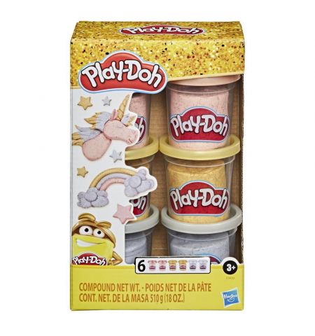 Hasbro Play-Doh E9433 Масса для лепки Metallics Compound Collection Hasbro Play-Doh E9433 Масса для лепки Metallics Compound Collection