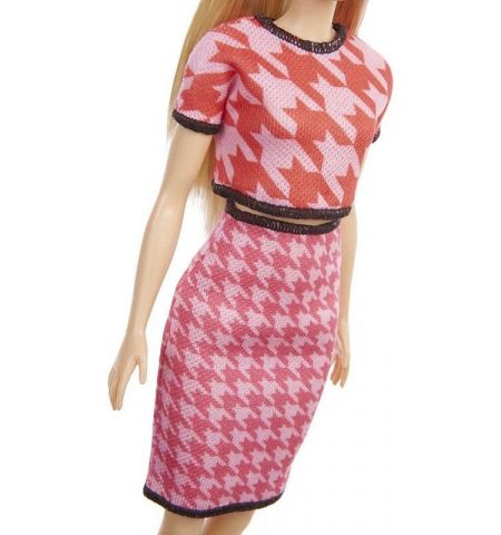 Mattel Barbie GRB59 Кукла Модница в розовом костюме Mattel Barbie GRB59 Кукла Модница в розовом костюме