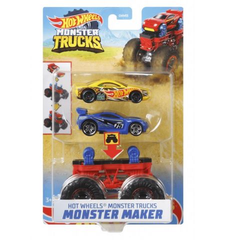 Mattel Hot Wheels GWW13 Набор машинок Monster Trucks Monster Maker Mattel Hot Wheels GWW13 Набор машинок Monster Trucks Monster Maker