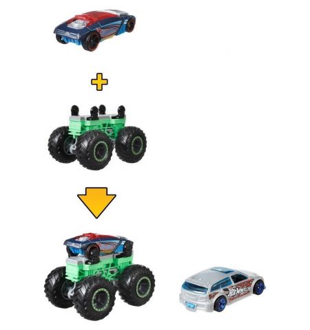 Mattel Hot Wheels GWW13 Набор машинок Monster Trucks Monster Maker Mattel Hot Wheels GWW13 Набор машинок Monster Trucks Monster Maker