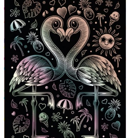 Sequin Art Artfoil SQ1820 Гравюра Голографическое фламинго Sequin Art Artfoil SQ1820 Гравюра Голографическое фламинго