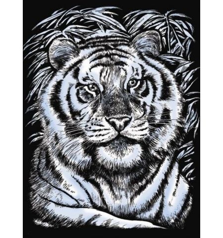 Sequin Art Artfoil SQ1017 Гравюра Серебряный белый тигр Sequin Art Artfoil SQ1017 Гравюра Серебряный белый тигр