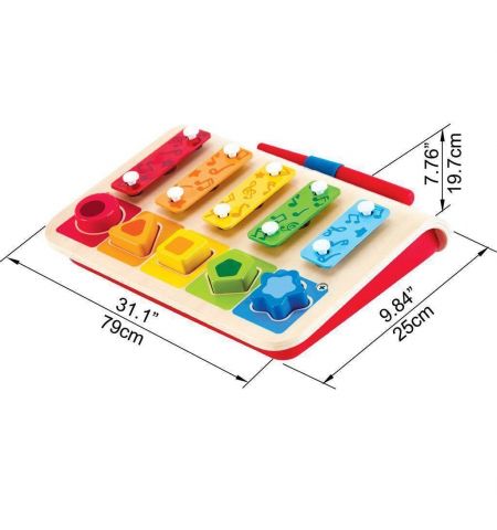 Hape E0334A Музыкальная деревянная игра Ксилофон Hape E0334A Музыкальная деревянная игра Ксилофон