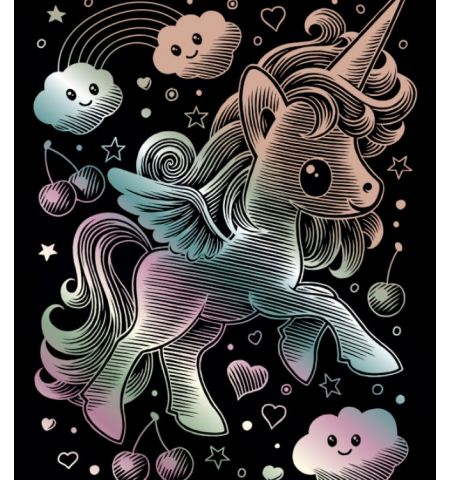 Sequin Art Artfoil SQ1818 Гравюра Голографический единорог Sequin Art Artfoil SQ1818 Гравюра Голографический единорог