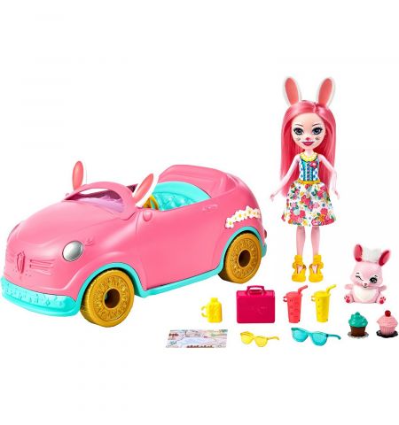 Enchantimals HCF85 Набор игровой Автомобиль Бри Кроли с куклой и аксессуарами