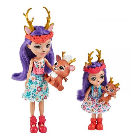 Enchantimals HCF80 Набор игровой Сестрички с питомцами Данесса и Данетта Оленни Enchantimals HCF80 Набор игровой Сестрички с питомцами Данесса и Данетта Оленни