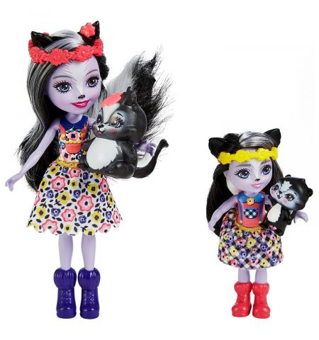 Enchantimals HCF82 Набор игровой Сестрички с питомцами Сейдж и Сабелла Скунс Enchantimals HCF82 Набор игровой Сестрички с питомцами Сейдж и Сабелла Скунс