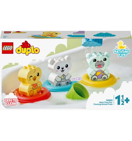 Lego Duplo 10965 Конструктор Приключения в ванной: плавучий поезд для зверей