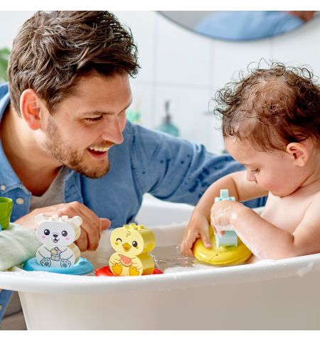 Lego Duplo 10965 Конструктор Приключения в ванной: плавучий поезд для зверей