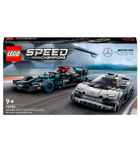 Lego Speed Champions 76909 Конструктор Mercedes-AMG F1 W12 E Performance и Mercedes-AMG Project One