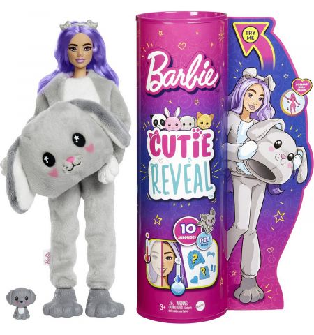 Barbie HHG21 Кукла Cutie Reveal Щенок, 30 см