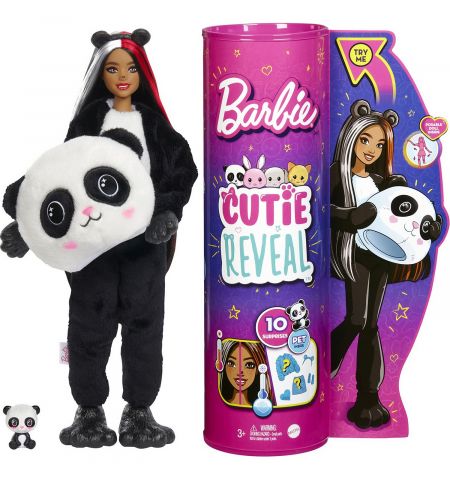 Barbie HHG22 Кукла Cutie Reveal Панда, 30 см