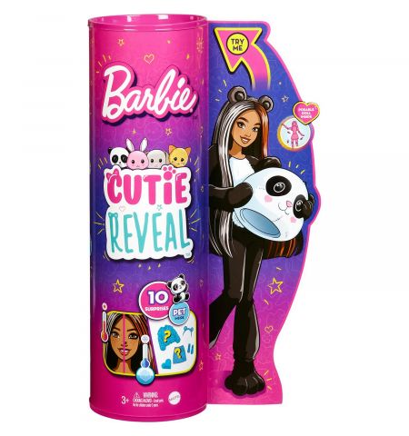 Barbie HHG22 Кукла Cutie Reveal Панда, 30 см Barbie HHG22 Кукла Cutie Reveal Панда, 30 см
